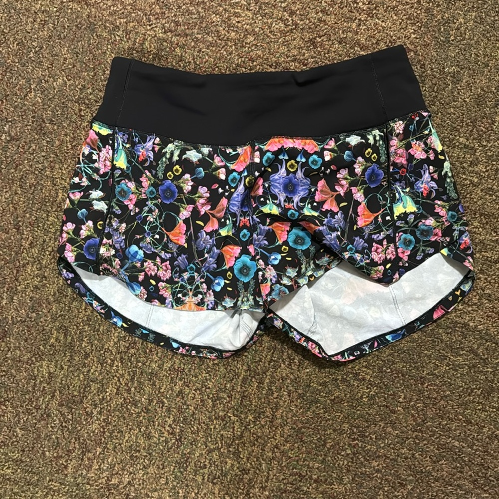 Floral Lululemon Hotty Hot Shorts